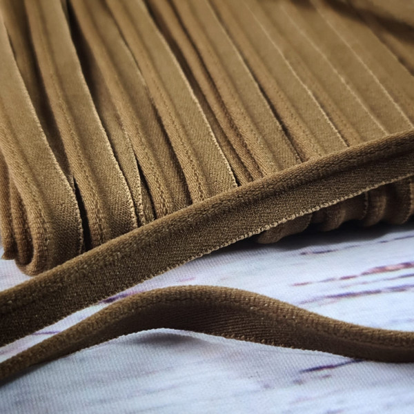 elastisches Paspelband | camel | 1cm