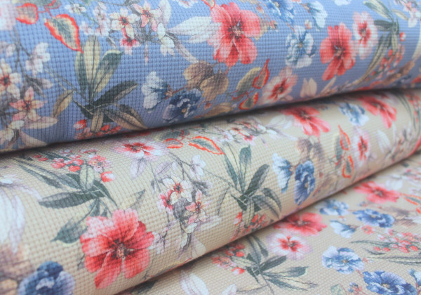 Baumwolle | bedruckt | PennyRose | Bunnies & Cream | hellblau/weiß