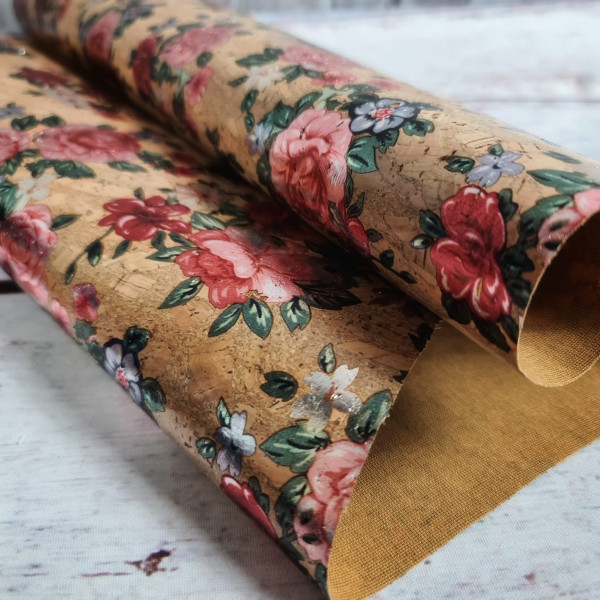 Kork - Stück | ca. 50 x 65 cm | Rosen