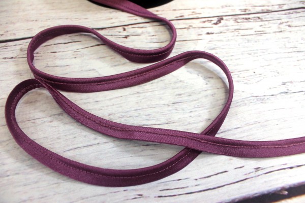 elastisches Paspelband | alt lila | 1cm