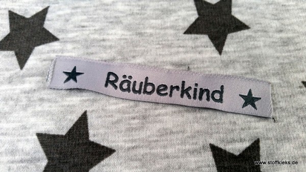 Applikation | Label | Räuberkind | grau