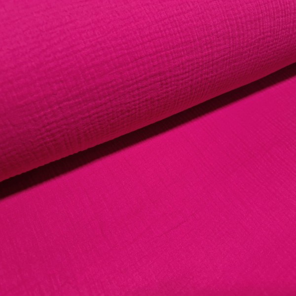 Baumwolle | double gauze/Musselin | Uni | pink