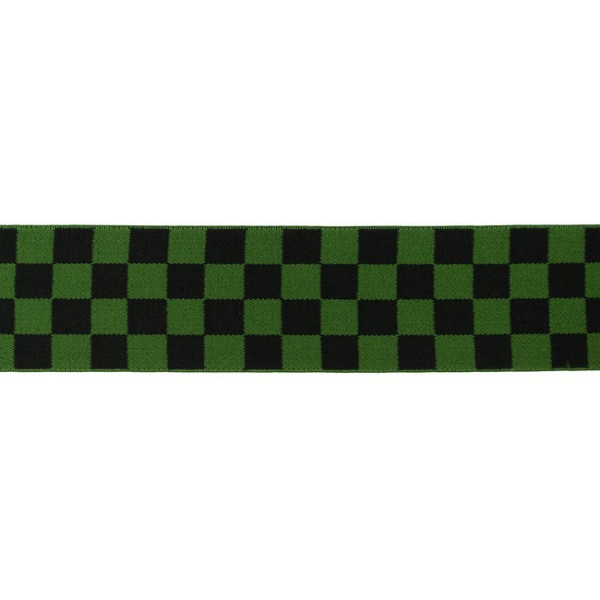Gummiband | Karo | army green | 4cm